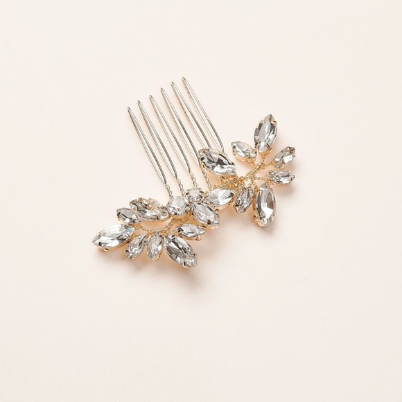Crystal Bridal wedding hair clip. - Picture 3 of 9